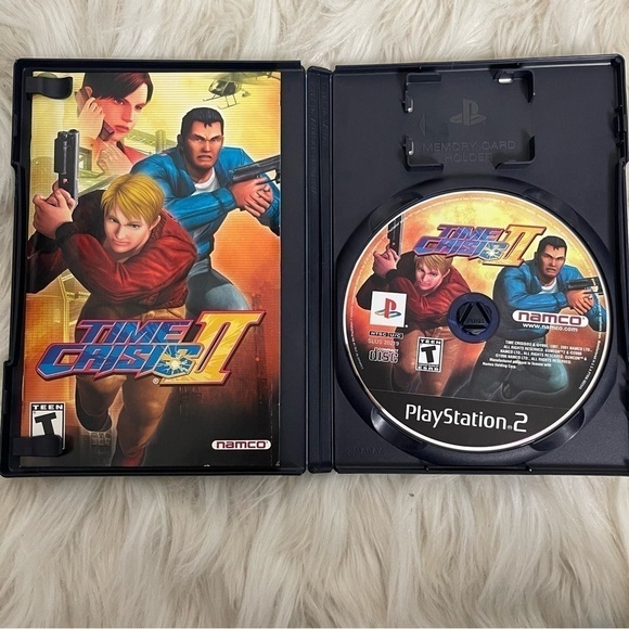 PlayStation2 PS2 Time Crises 2 Namco Vintage 2001 Video Game! - Picture 3 of 5